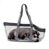 Breathable Dog Carrier Bag, Grey/Black, Small Dogs (0901A)