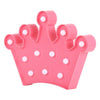 Creative Crown Shape Warm White LED Decoration Light, 2 x AA Batteries Powered Party Festival Table Wedding Lamp Night Light(Pink)