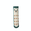 4pcs / Set Knitted Wool Silicone Silent Non-Slip Chair Foot Cover(Green Smiley)