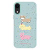 For iPhone XR Skin Feeling Jelly TPU Hybrid PC Phone Case(Three Puppies Light Green)