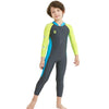 DIVE&SAIL Children Diving Suit Outdoor Long-sleeved One-piece Swimsuit Sunscreen Swimwear, Size: XXL(Boys Dark Gray)