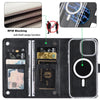For iPhone 13 Pro ViLi GVS-C Series MagSafe Magnetic RFID Leather Flip Phone Case(Black)
