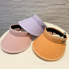 MENGLANDI Summer Outdoor Riding Anti-ultraviolet Sunshade Empty Top Hat, Size: Adjustable(D-206 Beige Rollable)