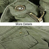Mens Multi-Pocket Cotton Overalls Casual Sports Pants, Size: 33(Grass Army Green)