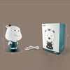 3W Cartoon Crown Pet USB Touch Control Night Light(Cow Pink)