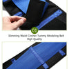 Women Abdomen Adjustable Belt Body Sculpting Corset with Fat Burning Slimming, Size:S(Blue)