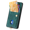 For Samsung Galaxy S25+ 5G Retro Card Wallet Fold Leather Phone Case with Strap(Green)