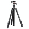 PULUZ 4-Section Folding Legs Metal  Tripod Mount with 360 Degree Ball Head for DSLR & Digital Camera, Adjustable Height: 42-130cm