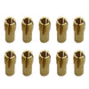 10 PCS Three-claw Copper Clamp Nut for Electric Mill FittingsBore diameter: 3.2mm