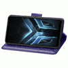 For Asus ROG Phone 3 ZS661KS Butterfly Love Flower Embossed Horizontal Flip Leather Case with Bracket / Card Slot / Wallet / Lanyard(Dark Purple)