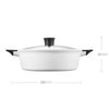 Original Xiaomi Zhiwu Soup Pot Household 4L Non-stick Food Stockpot Aluminum Alloy Electric Hot Pot(White)