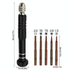5-in-1 Aluminium Screwdriver Set for Phone Repair (Black)