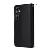 For Samsung Galaxy A26 Nine-card Slots Zipper Wallet Bag Leather Phone Case(Black)