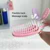 Fluffy High Skull Top Ribbed Hair Bouncing Comb Long Hair Styling Massage Comb, Color: Square Purple