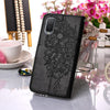 For Alcatel 1L 2021 Embossed Butterfly Leather Phone Case(Black)