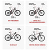 ENLEE E-2210 10pcs /Set Bicycle Jersey Stickers Mountain Bike Frame Protection Adhesive Tape, Model: Explosion