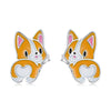 S925 Sterling Silver Cute Corgi Ear Studs Women Earrings