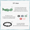 Silicone Acrylic Splicing DIY Bracelet Jewelry(PMB001-RD)