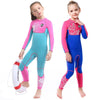 SLINX 1903 Kids Full Body Long Sleeve Thermal Wetsuit, Size: L(Pink Blue)