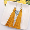 3 Pairs Women Boho Fashion Long Tassel Earrings(coffee)