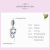 S925 Sterling Silver Cute Cat Pendant DIY Bracelet Necklace Accessories