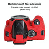 Soft Silicone Protective Case for Nikon D5200 (Red)