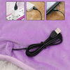 USB Electric Blanket Single Crystal Fleece Winter Warm Heating Blanket, Size: 60 x 80cm(Pink)