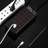 100W 24 USB Ports Fast Charger Station Smart Charger with LED Indicator AC 100-240V, US Plug(Black)