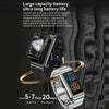 K80 1.57 inch Silicone Band IP67 Earphone Detachable Smart Watch Support Bluetooth Call(Black)