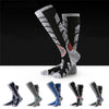 Outdoor Cycling Socks Compression Sports Football Ski Running Soft Knee-High Sports Socks, Size:M ( 35-39(Green)