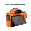 PULUZ Soft Silicone Protective Case for Sony ILCE-7MII / 7SMII / 7RMII(Orange)