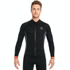 DIVE & SAIL 3mm Long Sleeve Thermal Diving Suit Cold Protection Surf Suit, Size: XXXL(Men Black)