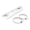 Motorcycle Modification Accessories Universal Retro Exhaust Pipe Heat Shield (Silver)