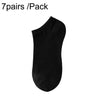 7pairs /Pack Man / Ladies Traveling Portable Single-Use Socks, Size: Short Male(Black)