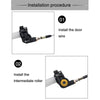 Off-road Motorcycle Modified 22mm Handle Throttle Clamp Hand Grip Big Torque Oil Visual Throttle Accelerator for with Cable(Gold with Yellow Throttle Cable)