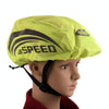 2 PCS Cycling Helmet Rain Cover Outdoor Reflective Safety Helmet Cover, Size: Free Size(Fluorescent Green (Style 1))