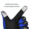 Motorcycle Gloves Men Riding Racing Anti-Slip Hard Shell Outdoor Full Finger Touchscreen Gloves, Size: Average(Blue)