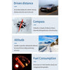 3.5" Car HUD Head-Up Display OBD2+GPS Dual Mode Speedometer