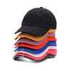 Washed Baseball Cap Casual Retro Shading Distress Torn Cap, Size:One Size(Watermelon Red)