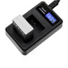 For Canon NB-10L Battery Smart LCD Display USB Dual-Channel Charger