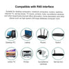 100pcs Cat5e Shielded Pass Through RJ45 Connector Modular Plug