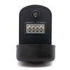 Secure Key Safe Box - Weatherproof, Double Access (Black)