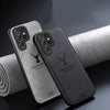 For Samsung Galaxy S25 Ultra 5G Deer Head Cloth Skin All-inclusive Phone Case(Blue)