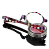 Makeup Presbyopic Glasses Multicolored Rotatable Magnifying Glass Single Piece Reading Glass, Degree: +400