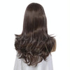 Women Mid-Point Mid-Length Curly Wig Chemical Fiber Headgear(Dark Brown + Light Gold)