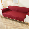 Double-sided Waterproof Pet Cushion Diamond Pattern Sofa Cover, Size:55x196cm(Red)