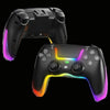 For PS4 Dazzle Color Light Wireless Bluetooth Grip(Black)