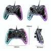 S03 Glare Transparent Wired Gamepad for Nintendo Switch/Sony PS/Computer(White)