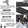 SUITU ST-6671 Wireless Car Vacuum Cleaner Small Handheld Blowing and Suction Dual Use, Style: Brushless Silver Gray+Floor Brush