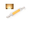 R7S 5W COB LED Lamp Bulb Glass Tube for Replace Halogen Light Spot Light,Lamp Length: 78mm, AC:220v(Cool White)